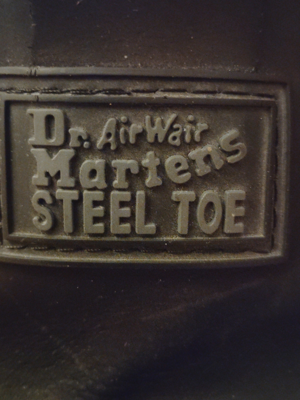 Dr. Martens Black Boots Steel Toe Boots - Size 8 - Picture 3 of 9